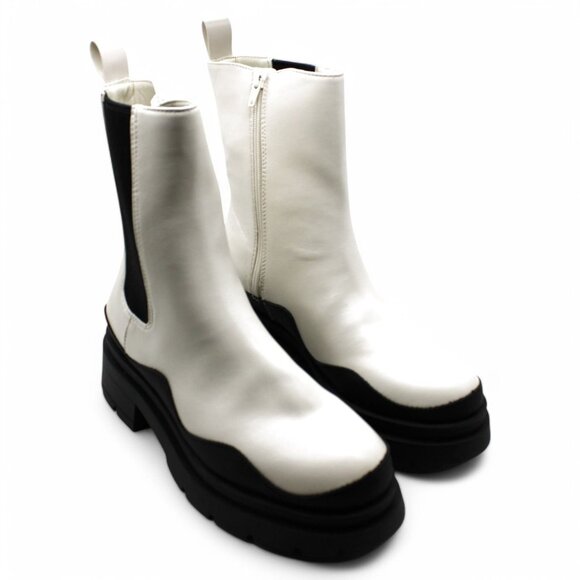 Grayce Womens Lug Sole Leather Booties - Picture 1 of 7